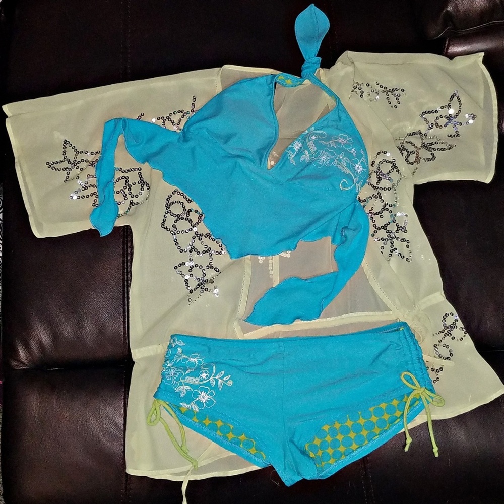 Blue Tankini Juniors L